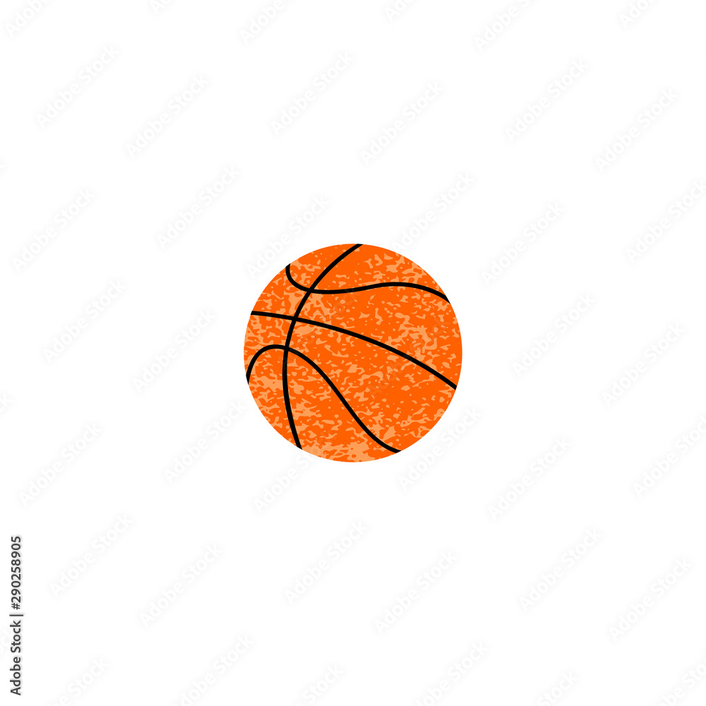 Fototapeta premium Basketball ball icon textured. vector illustration on white
