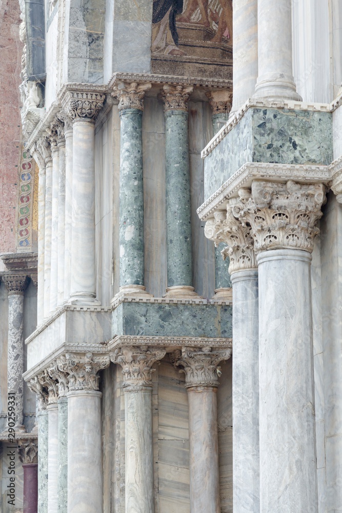Columns outside St Mark's Basilica Columns outside St Mark's Basilica