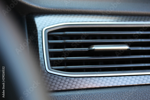 Vehicle air vent with weave pattern detail © hanjosan