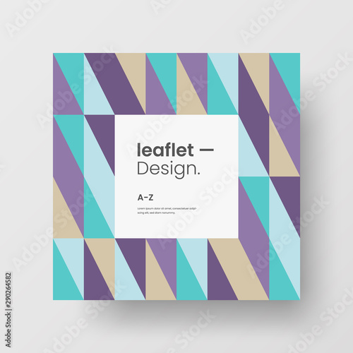 Amazing business advertisement vector mural art quadrangle banner mock up. Modern creative corporate abstract geometric illustration design layout background. Company identity brochure template.