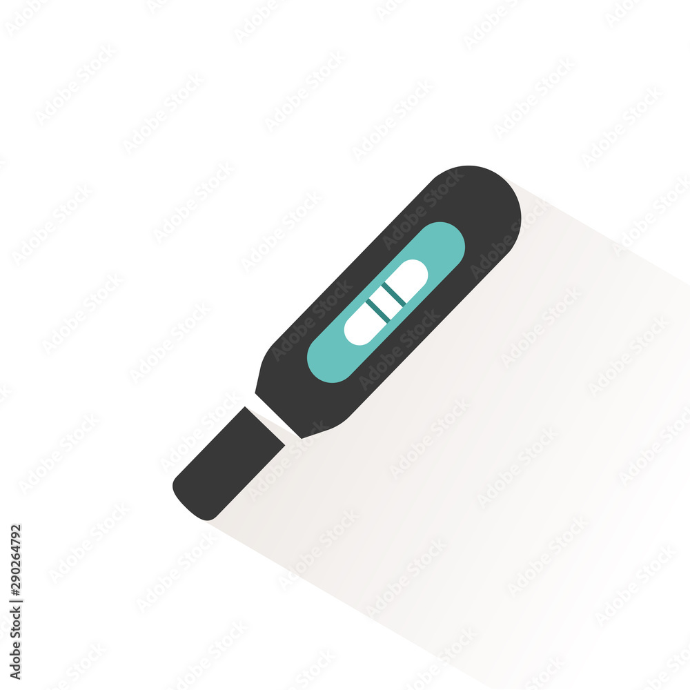 Pregnancy test. Flat icon with beige shade. Pharmacy vector illustration Pregnancy test. Flat icon with beige shade. Pharmacy vector illustration