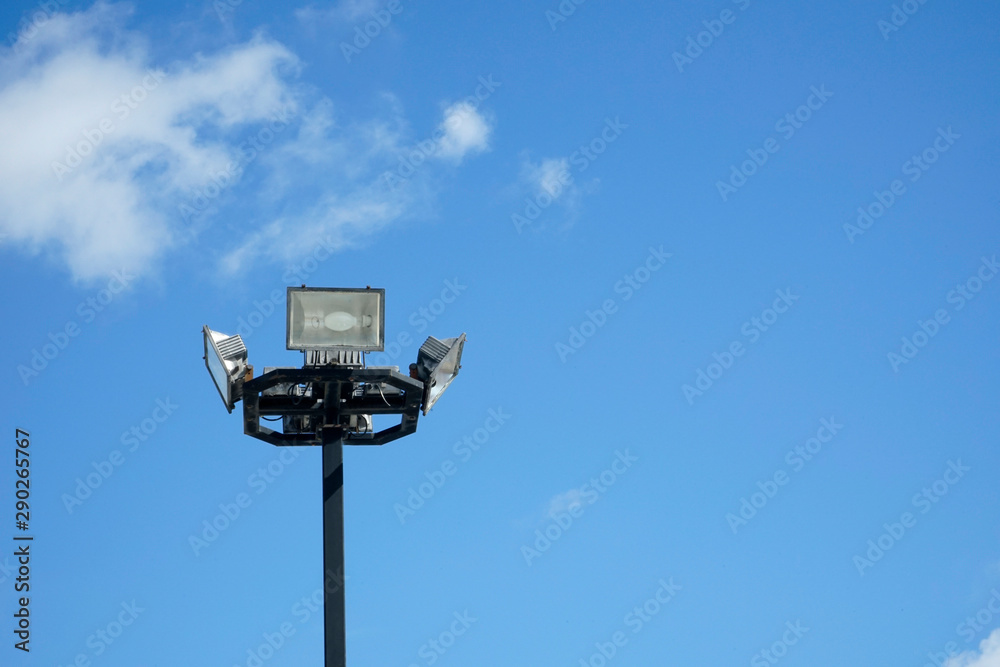 field lighting with blue sky,light for parking field lighting with blue sky,light for parking