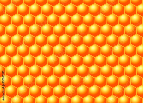 Honeycomb seamless background. Vector illustration for poster.