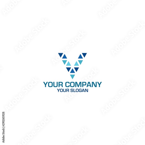 Free Download V Tech Logo Design Vector - GFXLoad