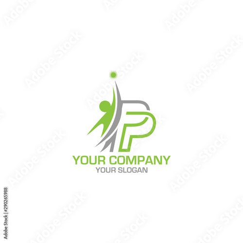 PP Career Logo Design Vector