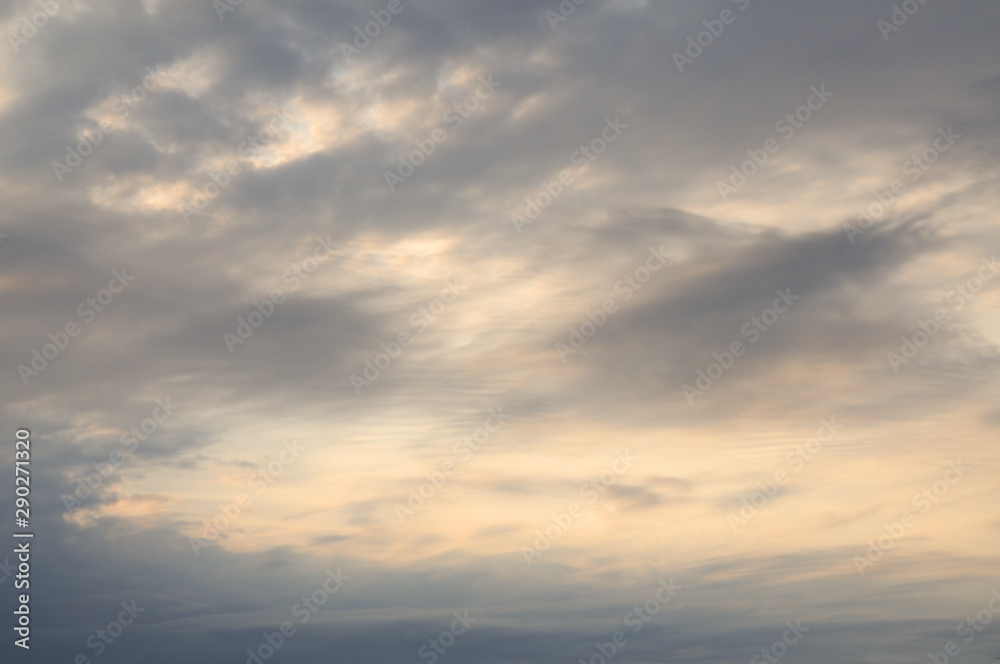 Blue cloudy sky for background