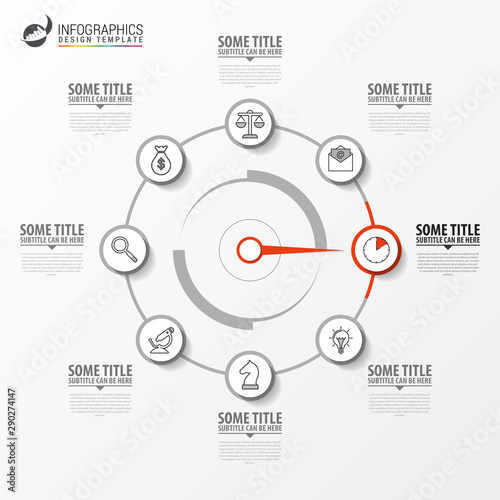 Infographic design template. Creative concept with 8 steps