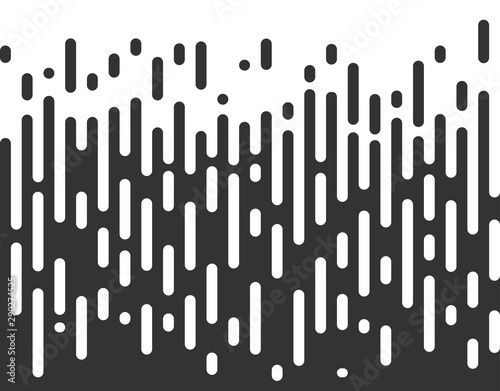 Halftone transition pattern background. Irregular rounded lines. Vector illustration.