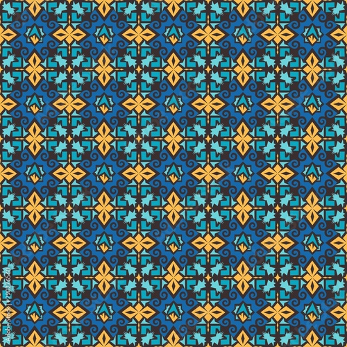 seamless pattern of borneo batik style. traditional Indonesian fabric motif. vector design inspiration. Creative textile background for fashion or cloth. culture motif of dayak