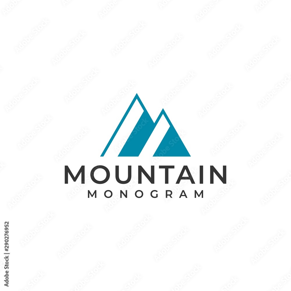 mountain outline logo - design vector illustration mountain outline logo - design vector illustration