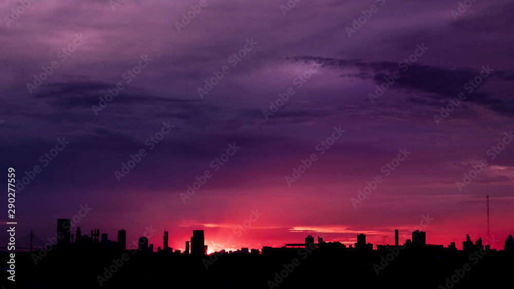 sunset in the city sunset in the city