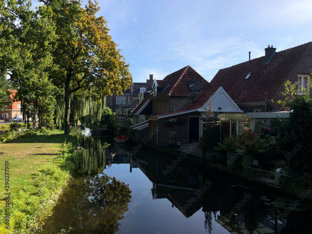 Canal in the town Borculo, The Netherlands