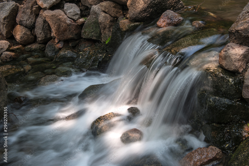 The Xiaoxi waterfall in Panshan, China