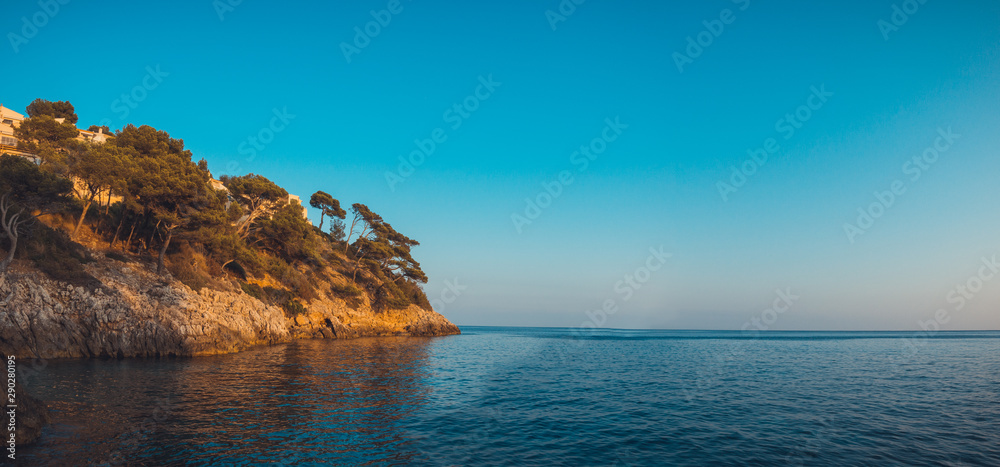 bay at majorca in the afternoon