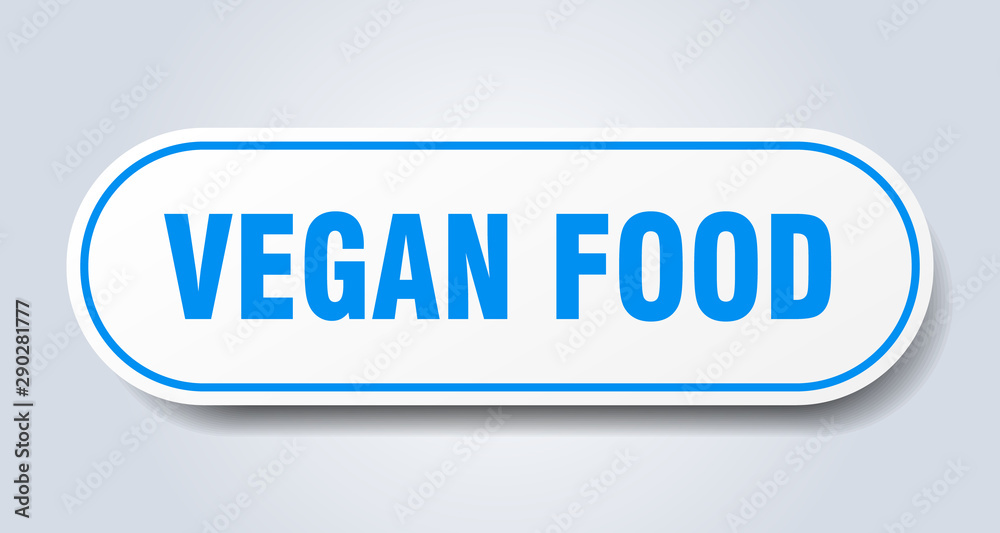 vegan food sign. vegan food rounded blue sticker. vegan food vegan food sign. vegan food rounded blue sticker. vegan food