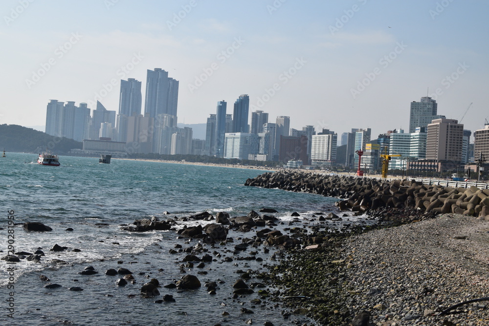 Naklejka premium 釜山のビーチ