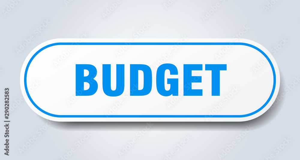budget sign. budget rounded blue sticker. budget budget sign. budget rounded blue sticker. budget
