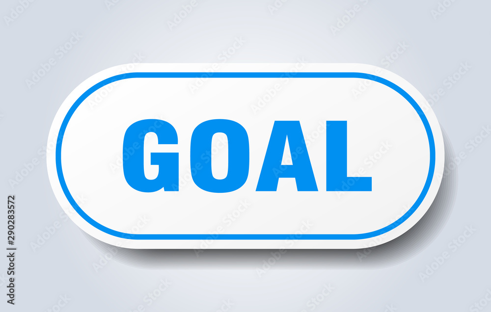 goal sign. goal rounded blue sticker. goal goal sign. goal rounded blue sticker. goal
