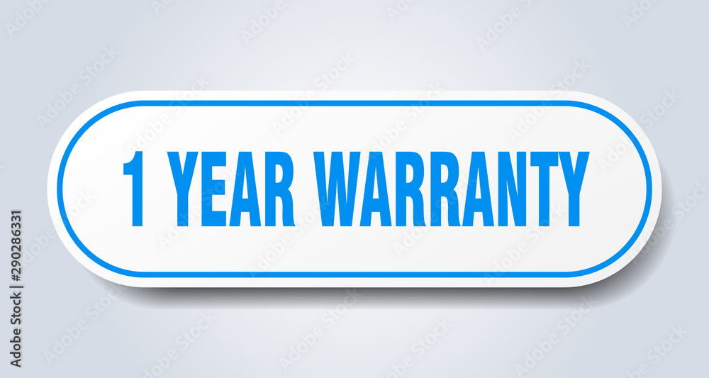 1 year warranty sign. 1 year warranty rounded blue sticker. 1 year warranty 1 year warranty sign. 1 year warranty rounded blue sticker. 1 year warranty