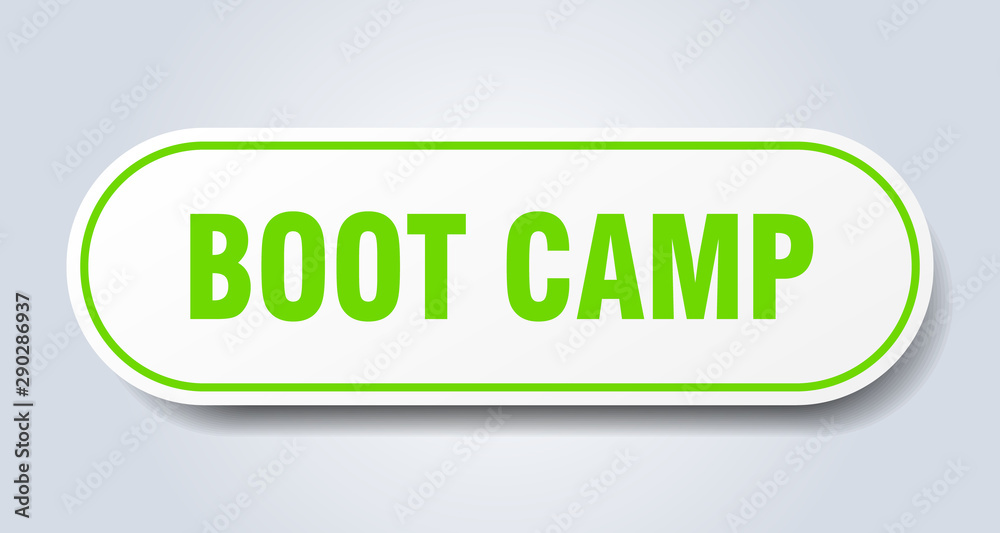 boot camp sign. boot camp rounded green sticker. boot camp boot camp sign. boot camp rounded green sticker. boot camp