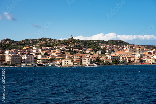 View from the seaside town of La Maddalena, Sardinia, Italy