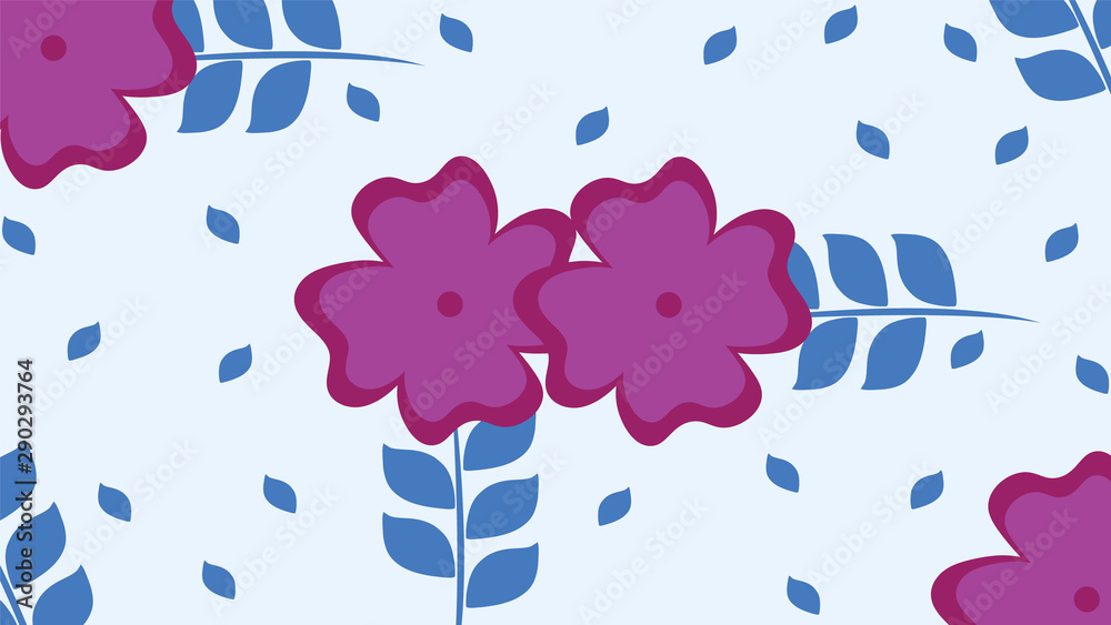 floral pattern background with elegant flowers, floral pattern, flower, leaves pattern