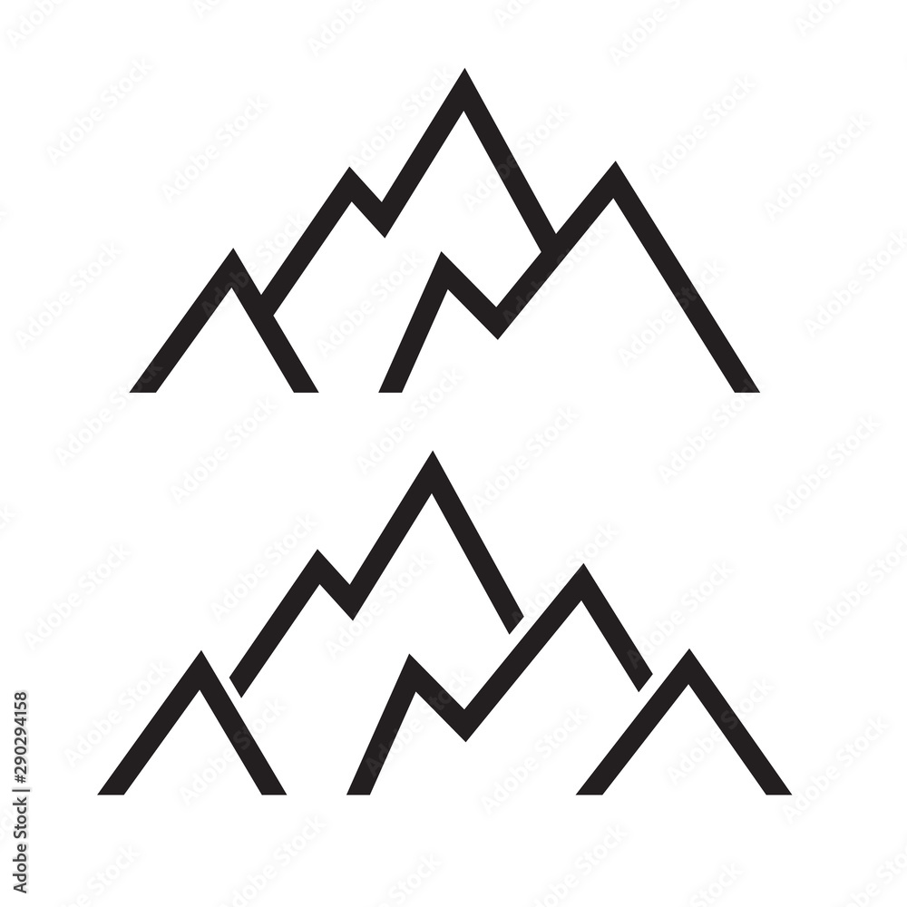 mountain peak icon- vector illustration mountain peak icon- vector illustration
