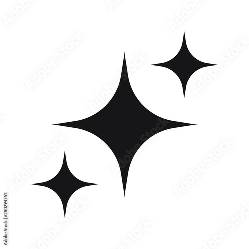 Shine icon, Clean star icon