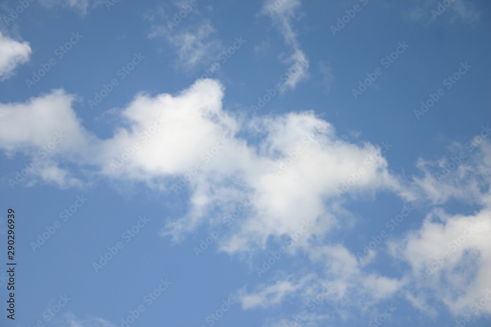 Obraz premium blue sky with white clouds