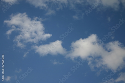 blue sky with white clouds