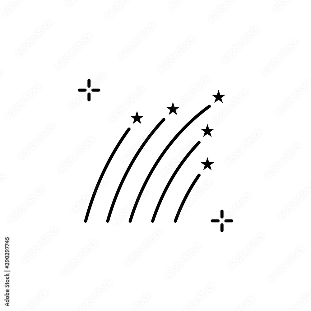 Obraz premium Fireworks, spanish icon. Element of spanish thin line icon