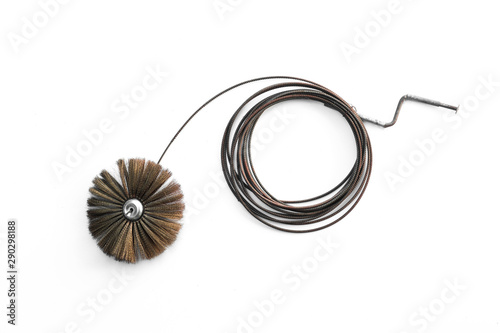Fotografie brush chimney sweep isolated on white background