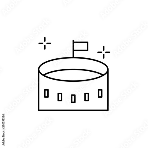 Bullring, spanish icon. Element of spanish thin line icon