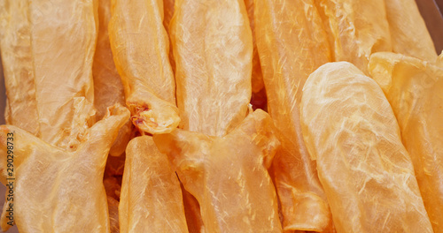 Dried fish maw close up