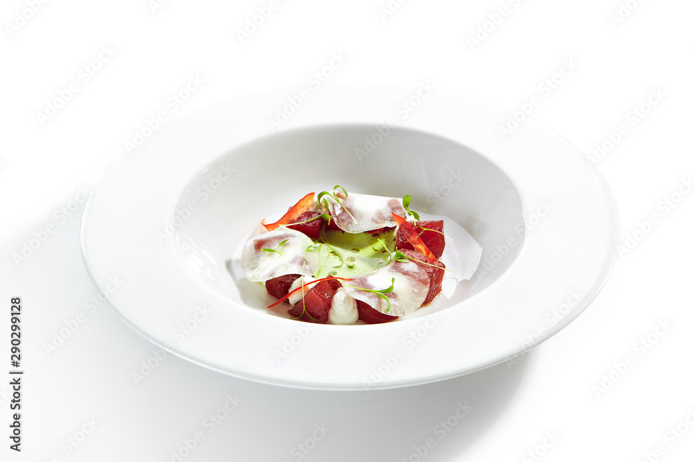 Tuna with Kohlrabi and Celery Dressing with Lime Tuna with Kohlrabi and Celery Dressing with Lime