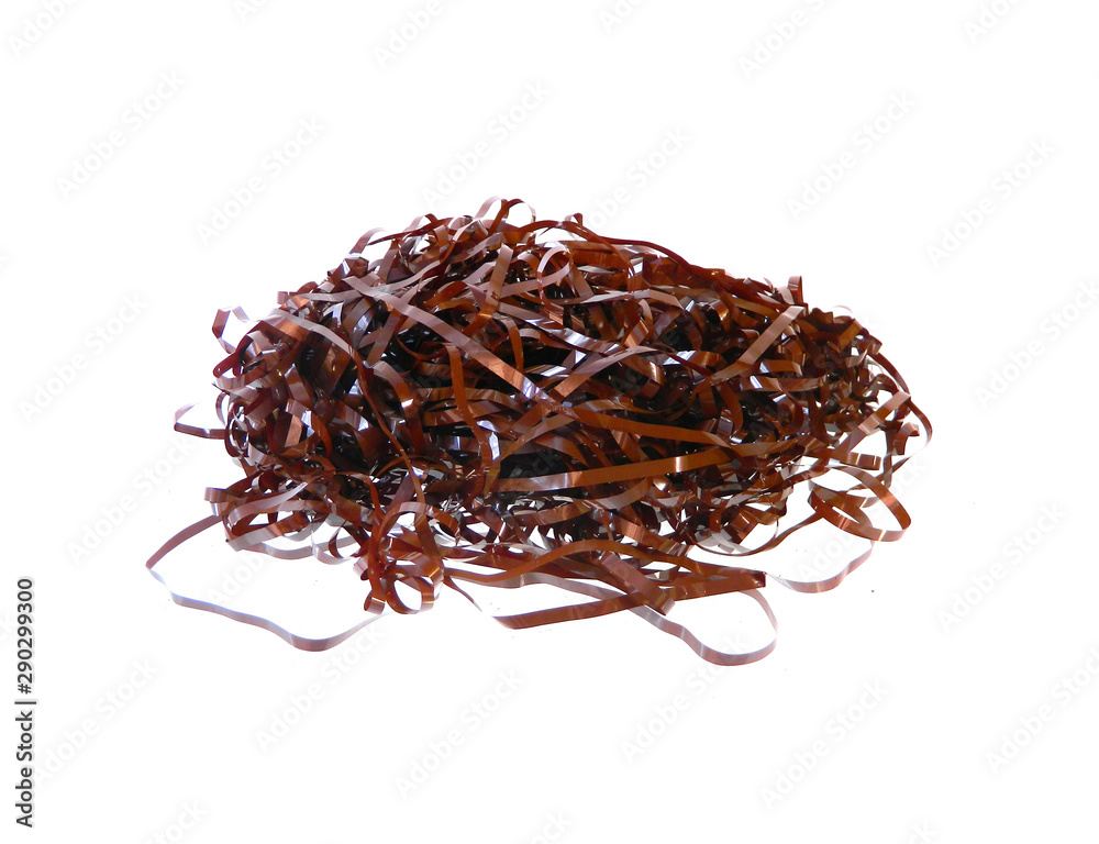 Fototapeta premium cassette tape isolated on white background