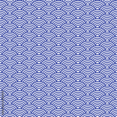 青海波 和柄のシームレス素材 Stock Vector Adobe Stock 青海波 和柄のシームレス素材 Stock Vector Adobe Stock