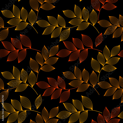 Yellow and red elegant stri...
