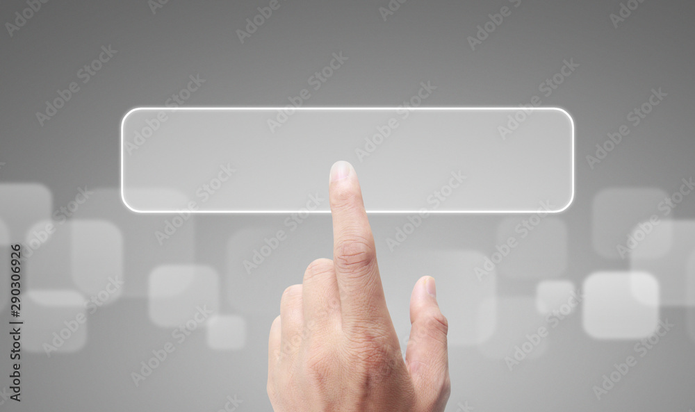 Hands touching button screen interface global connection customer networking Hands touching button screen interface global connection customer networking