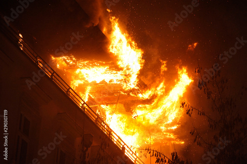 Photography Wohnungsbrand, Flammen, Feuer