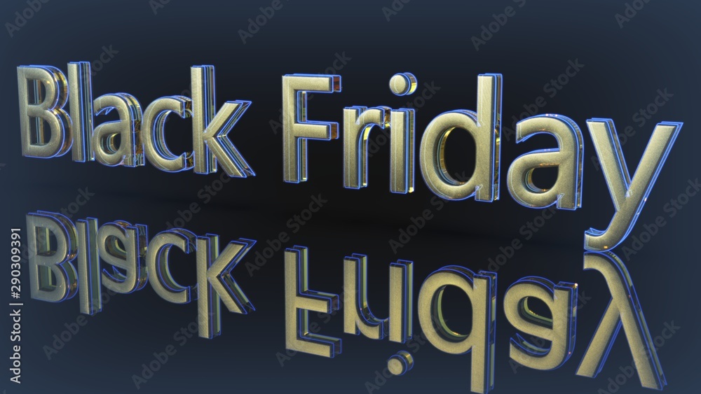 Black Friday of background,3d render