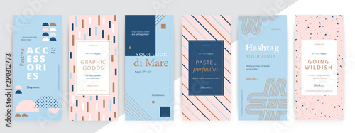 Modern promotion rectangular web banner for social media mobile apps. Elegant sale and discount promo backgrounds with abstract pattern. Email ad newsletter layouts.