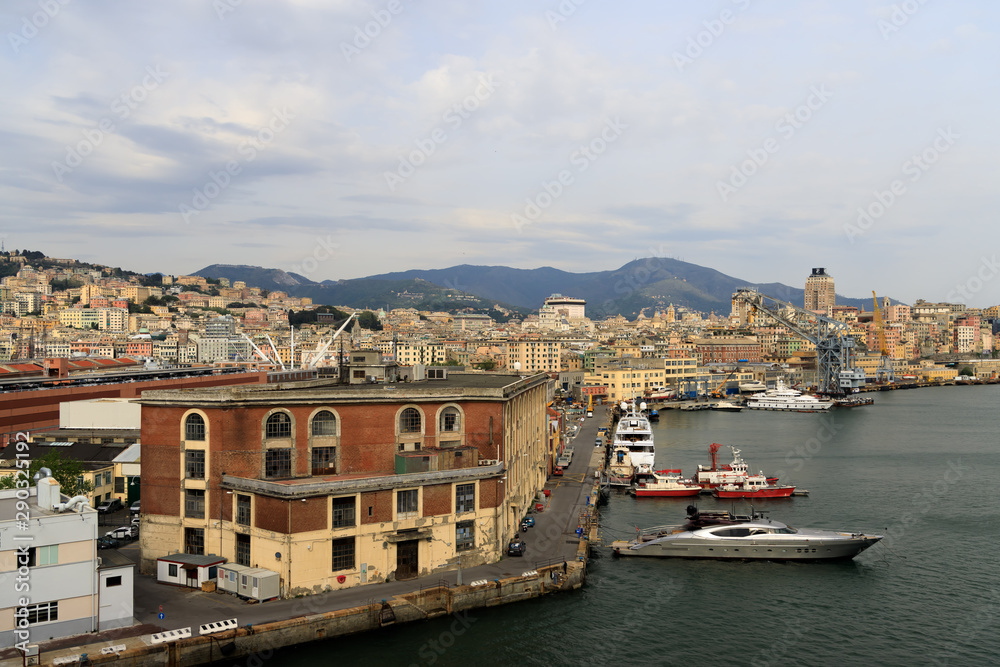 Port at Genoa Italy