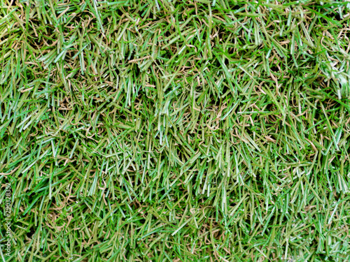 Close up Artificial Fake Grass Field Top View Texture