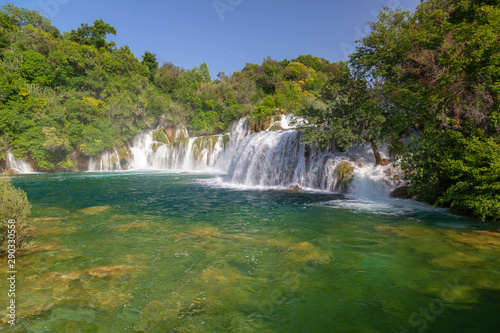Skradinski buk waterfall in Krka National Park  Croatia