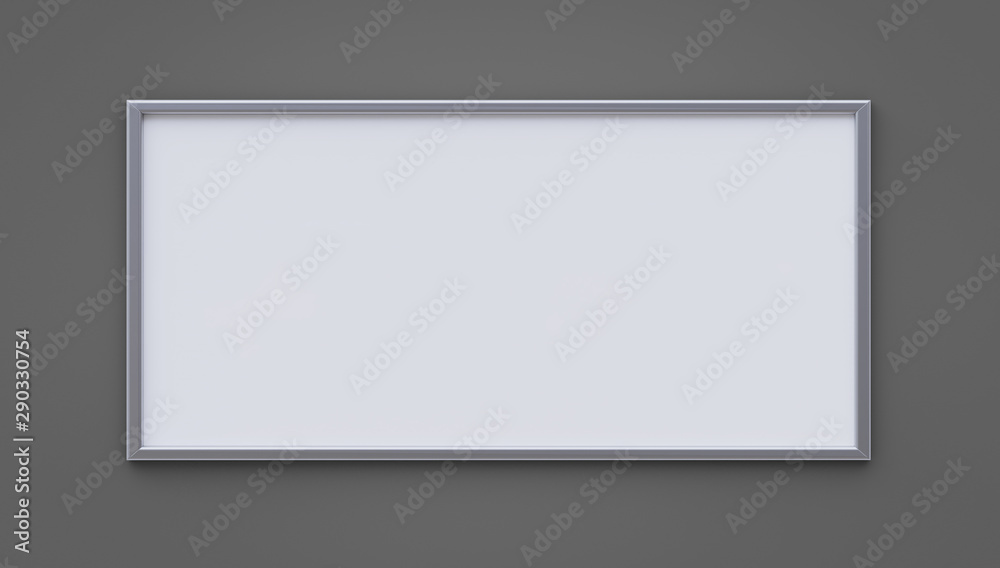 Empty whiteboard (magnetic board) on brick wall. Mockup template- 3D rendering Empty whiteboard (magnetic board) on brick wall. Mockup template- 3D rendering