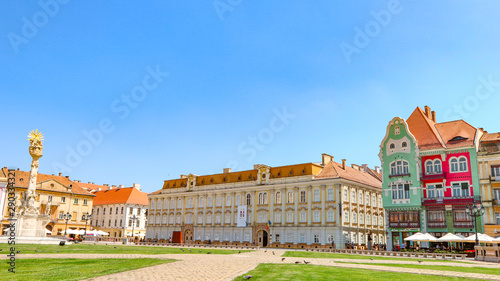 The Unirii Square in Timisoara