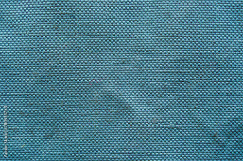 Blue linen cloth texture. Natural fabric material background