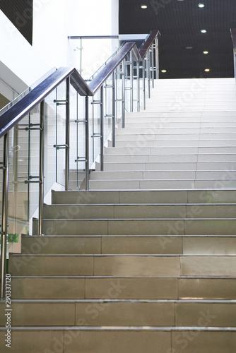 Modern building interior. Staircase in a mall