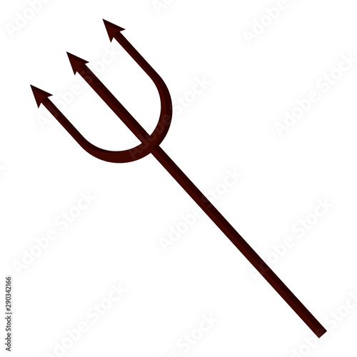 devil trident halloween accessory icon © grgroup